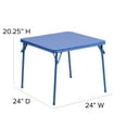 Flash Furniture Kids Blue Folding Table