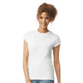 thumbnail image 3 of Gildan Softstyle Women’s T-Shirt, Semi-fitted 100% ring-spun cotton Tee, White Shirt Size-S, 3 of 5