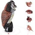thumbnail image 2 of Hibou Simulant Oiseau de Jardin Répulsif Rotation à 360 Degrés Secouant l'Appât de Hibou de Tête, 2 of 4