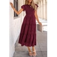 thumbnail image 4 of Vestido midi PRETTYGARDEN con estampado floral de verano 2025 para mujer, 4 of 9