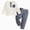 H01-Blue, variant on TOWED22 Toddler Baby Girl Fall Clothes Long Sleeve Shirt Tops and Bell Bottoms Pants 2 Piece Outfits for Girls Size:18-24 M,Color:Sky Blue