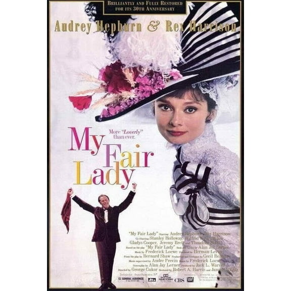 My Fair Lady Audrey Rex Harrison Movie Film Poster