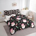 thumbnail image 3 of Castle Fairy Xmas Santa Claus Twin Bedding Sets 7-Piece for Children Teens,Merry Christmas Bedding Comforter Set Microfiber,Kawaii Pink Bowknot Breathable Sheet Sets,Microfiber Bedroom Decor, 3 of 8