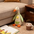 thumbnail image 2 of Silly Goose Figurine Plush Stuffed Animal Toy Cute Duck Fabric Doll Soft Polyester Figurine for Birthday Decorations Home Shelf Room Decor Easter Party Favor Gift by HAODEJW, 2 of 7