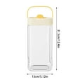 thumbnail image 2 of TAROFISH Beverage Cold Water Bottle, Clear Plastic Water Bottle with Lid, Refrigerator Bottle, BPA-Free, Shatterproof, For Iced Tea, Lemonade, Juice, Milk, etc (Neutral)., 2 of 13