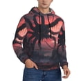 thumbnail image 2 of Pofeuu Giant Monster Over City Print Mens Casual Hooded Collar Drawstring Hoodies Pullover Sweatshirts Casual Long Sleeve Shirts-Medium, 2 of 7