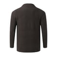 thumbnail image 3 of Gibobby Sueter Cardigan Casual Cárdigan para hombre, cuello alto, abotonado, punto trenzado, cárdigan grueso(A,XG), 3 of 5