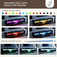 thumbnail image 5 of ARICOEASY LED Floating TV Stand with Storage & Doors for up to 85 inch TVs for Living Room and Home Office, Black, 5 of 7