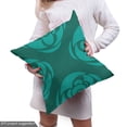 thumbnail image 5 of Floral Sofa Upholstery Fabric by the Yard, Flowers Silhouettes Modern Dreamy Blossoms Interpretation, Decorative Fabric for DIY and Home Accents, Dark Teal Seafoam by Ambesonne, 5 of 5
