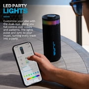 JLab GO Party Speaker - Black; Bluetooth Portable Speaker with RGB Lighting, 10W