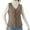 Khaki#039, variant on Xyxonk Women Quilted Puffer Vest Sleeveless Collarless Lightweight Button Down Padded Gilet Warm Fleece Lined Coat with Pockets,Dark Gray L