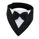 thumbnail image 5 of Pañuelo para perro, cuello de esmoquin, suave, para disfraz, decoración, bufanda para cachorro, para cumpleaños, Navidad, Halloween, Acción de Gracias Negro, 5 of 8