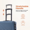 thumbnail image 4 of Rosamo Luggage Sets 3 Piece, HardsideTravel Suitcase with Spinner Wheels 20/24/28" , Carry on Luggage with TSA Lock(DarkBlue), 4 of 9