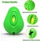 thumbnail image 4 of Dog Toys Treat Dispensing Tough Natural Rubber Dog Teething Toy For Medium And Large Dogsavocado, 4 of 5