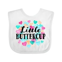 Inktastic Little Buttercup Hearts Boys or Girls Baby Bib