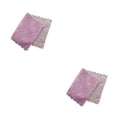 thumbnail image 2 of Redempat Microfiber Dishcloth Portable Solid Color Water Absorbent Breathable Kitchen Plate Dish Towel Cloth Accessories Purple Coffee 2Set, 2 of 6