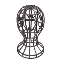 Yucurem Wig Stands Hat Cap Holder Plastic Storage Rack Wigs Support Tool (Black)