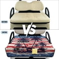thumbnail image 6 of COEQINE Golf Cart Seat Cover Towel with Foldable Design and Carry Handle, Universal 51.2"x30.3", Comfort Quilted Polyester, 4 Front Pockets, Easy to Clean, Palm Tree USA US American Flag, 6 of 8