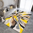 thumbnail image 2 of Yellow Brown Irregular Geometric Area Rug, Modern Art European Style Indoor Carpet, Large Non-Slip Soft Comfortable for Living Room Bedroom Office Study Boy Girl Room Decor 2x3ft, 2 of 6