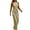 Gold, variant on asdoklhq Womens Jumpsuits and Rompers,Zipper Bandage Sequins Solid Color Backless V-Neck Sleeveless Jumpsuit