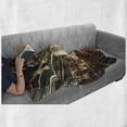 thumbnail image 6 of City Soft Flannel Fleece Blanket, Shanghai Lujiazui Finance and Trade Zone of the Modern City Night View, Cozy Plush for Indoor and Outdoor Use, 50" x 60", Charcoal Grey Multicolor, by Ambesonne, 6 of 6