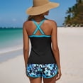 thumbnail image 5 of Tankini Swimsuits for Women Floral Print Bikini Separates Two Piece Bathing Suits Summer Swimsuit, 5 of 5