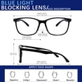 thumbnail image 3 of Gafas que bloquean la luz azul BOSSWIN Square Fashion, 3 of 6