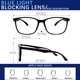thumbnail image 3 of Gafas que bloquean la luz azul BOSSWIN Square Fashion, 3 of 6