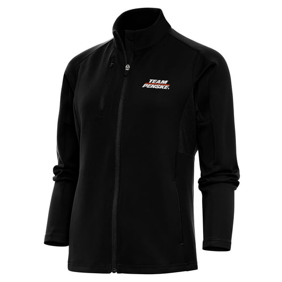 Women's Antigua  Black Team Penske Generation Full-Zip Jacket
