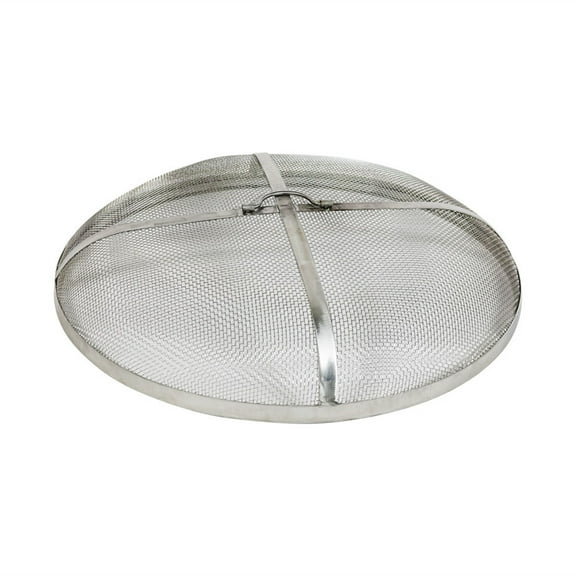 Sunnydaze 24" Round Stainless Steel Rust-Resistant Spark Screen Cover