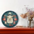 thumbnail image 6 of Christmas and Sheep Black 10 inch Wall Clocks Non Ticking Easy to Read Battery Decorative for Home Bathroom Kitchen Bedroom Living Room, 6 of 8