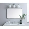 thumbnail image 2 of Soft corner metal rectangular mirror 24x36 inch in Silver, 2 of 5