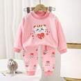 thumbnail image 2 of TOWED22 Toddler Infant Baby Girl Boy 2pcs Long Sleeve Cotton T Shirt and Joggers Pants Set Relaxed Fit Print Fall Winter Clothes Outfits Clothing(Pink,4-5 Y), 2 of 5