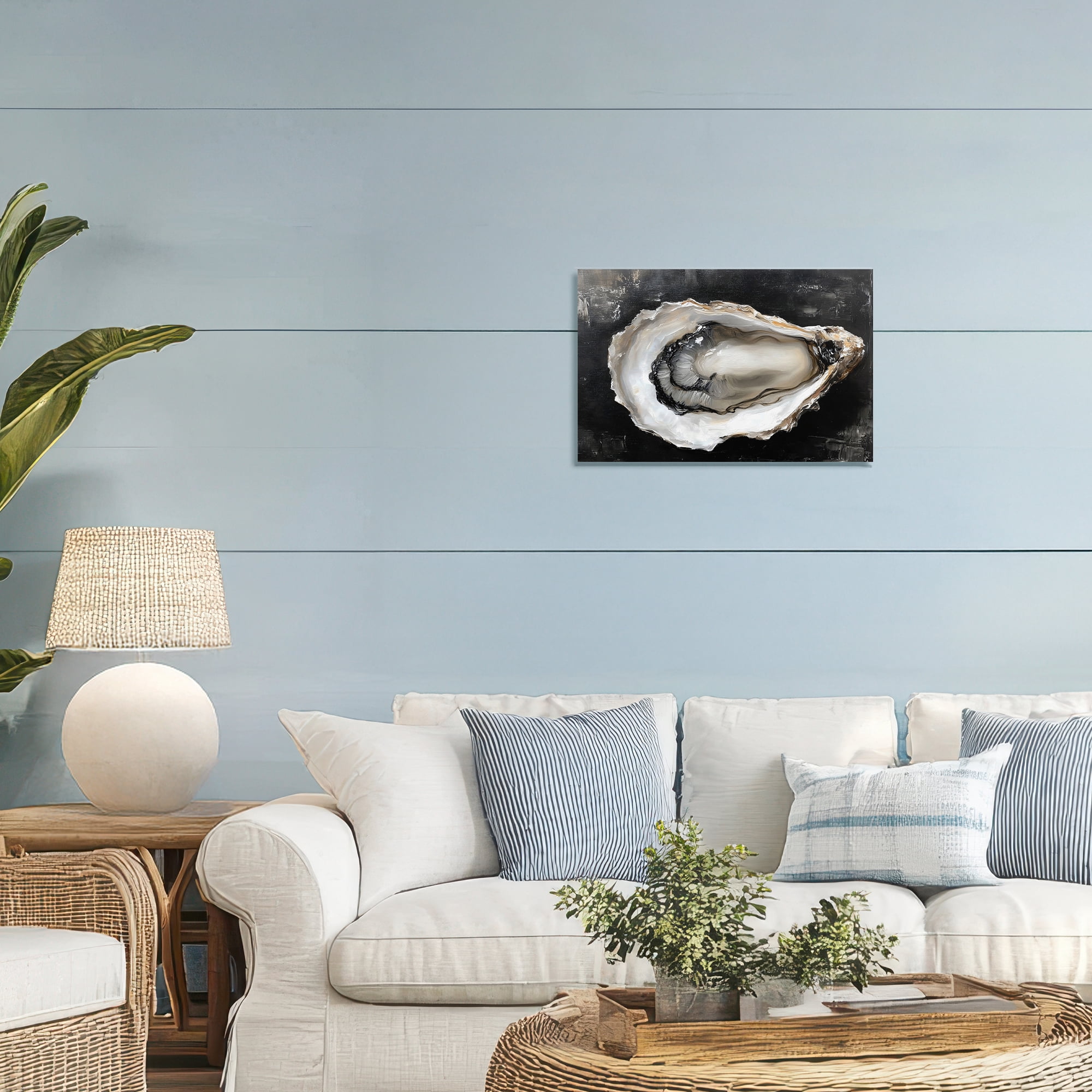 Stupell Industries Black Oyster Pearlescent Shell Canvas Wall Art, design by LSR Design Studio