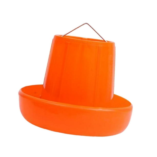 Comedero automático para pollos, contenedor reutilizable para jardín, granja y césped, con transporte Estilo D