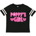 thumbnail image 3 of Inktastic Poppy's Girl Pink with Hearts Girls Toddler T-Shirt, 3 of 5