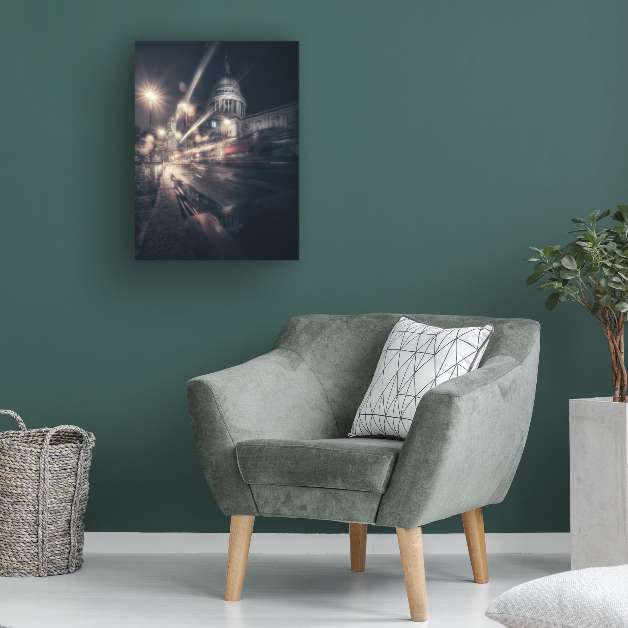 Canvas Wall Art - David George 'Rush' Wall Art for Living Room, Bedroom, or Office Décor by Trademark Fine Art - 35 x 47 Inches