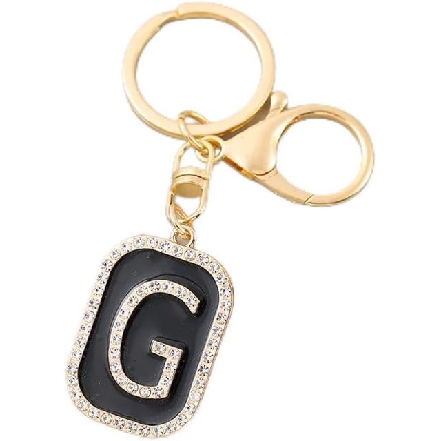 Letter Keychain,26 Letters A-Z Decorative Letter Keychain,Name Keychain for Women Girls Men Teenager Gift