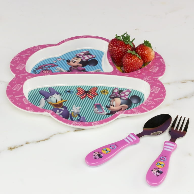Disney Baby Minnie Mouse 3-Piece Dinner Set: Plate, Bowl and Cup – S&D Kids