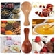 thumbnail image 4 of 30 Cucharas PequeñAs de Madera Mini Condimento Condimento de AzúCar Sal Miel Cucharadita Café Mermelada de Té Helado de Mostaza Cuchara de Madera, 4 of 5