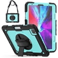 thumbnail image 1 of iPad Pro 12.9 Case 2020 with Screen Protector Pencil Holder | Full Body Shockproof Rugged Protective Durable Rubber Case w/360 Rotating Stand & Strap for iPad Pro 12.9 inch 4th Generation, 1 of 6