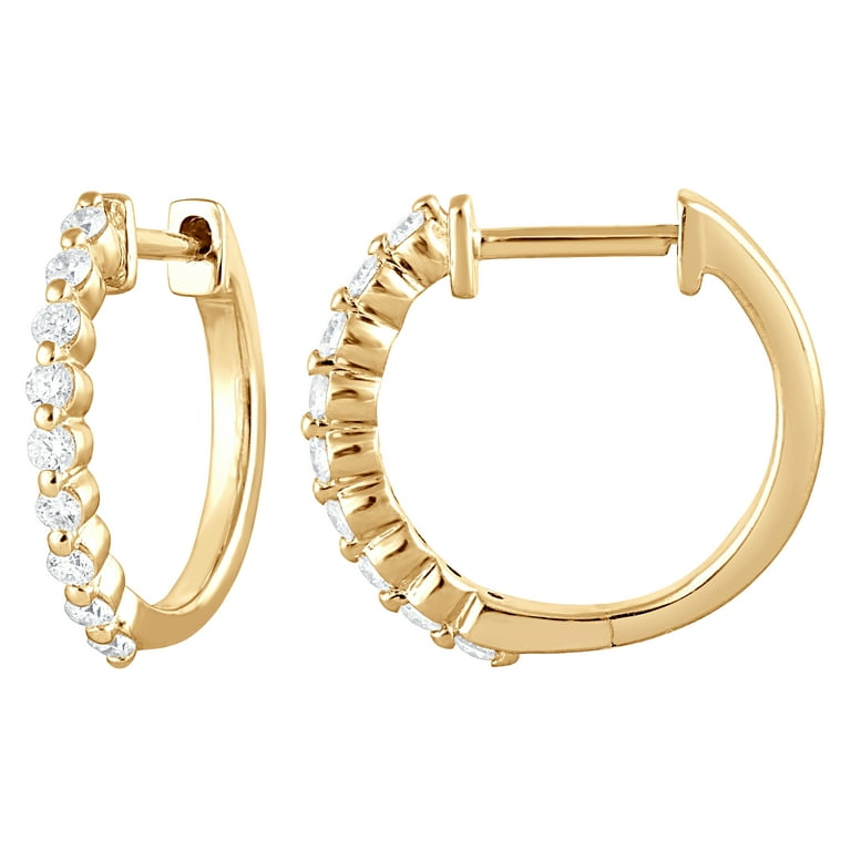 LADIES EARRINGS 0.25CT ROUND DIAMOND 14K YELLOW GOLD (SI QUALITY) LADIES EARRINGS 0.25CT ROUND DIAMOND 14K YELLOW GOLD (SI QUALITY)
