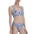 thumbnail image 4 of High Waisted Bikini Sets For Women, Beautiful Orchids Flowers A Swimsuits Tummy Control, Two Pieces Bathing Suit, 4 of 8