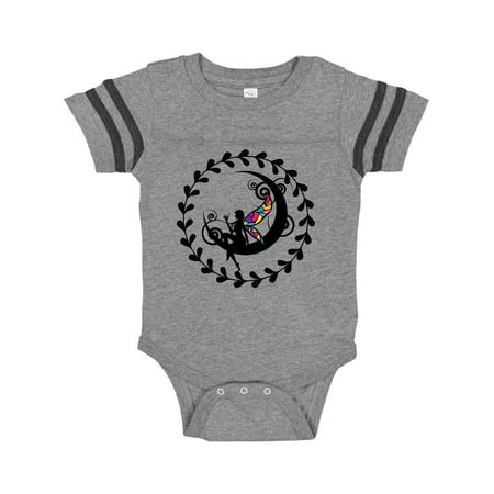 

Inktastic Fairy Silhouette Moon Gift Baby Girl Bodysuit