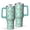 Horse Colorful Run, variant on 40 Oz Tumbler with Handle,Tumbler with Lid,Double Wall Insulated Cup Stainless Steel Travel Mug,Water Bottle for Iced Tea,Coffee,Cold Beverages,Horse Floral Head Colorful Pattern