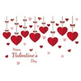 thumbnail image 4 of Valentine’s Day Wall Decals Peel and Stick – Hanging Heart Stickers Romantic Love Wall Decor for Living Room Bedroom, Couples Valentine Party Home Decorations, 4 of 7