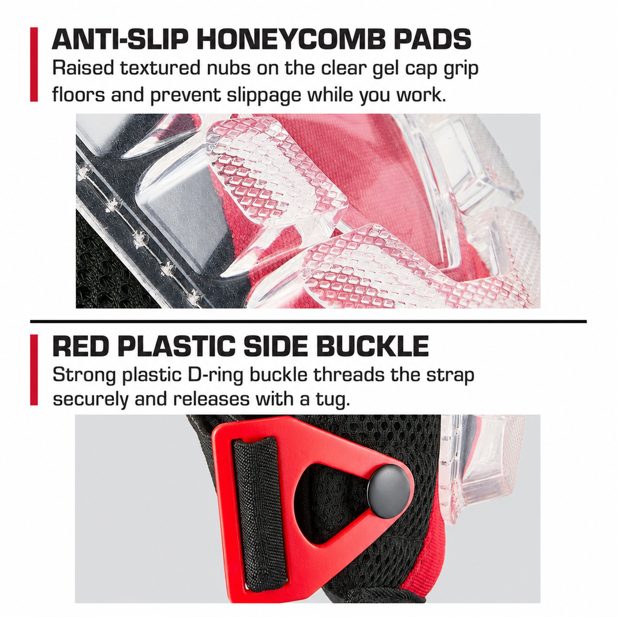 Hyper Tough Pressure Dispersing Foam Knee Pads, 2 Pack photo 4