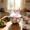 thumbnail image 5 of Egg Storage Basket For Kitchen Countertop Storage Organizer Fresh Eggs Holder With Handle Durable Wire Mesh Design, 5 of 6