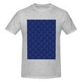 thumbnail image 4 of Bingfone Navy Blue Men'S Loose Fit Short-Sleeve Pocket T-Shirt, 4 of 7