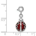 thumbnail image 3 of Sterling Silver Red Enameled Lady bug Charm, 3 of 3